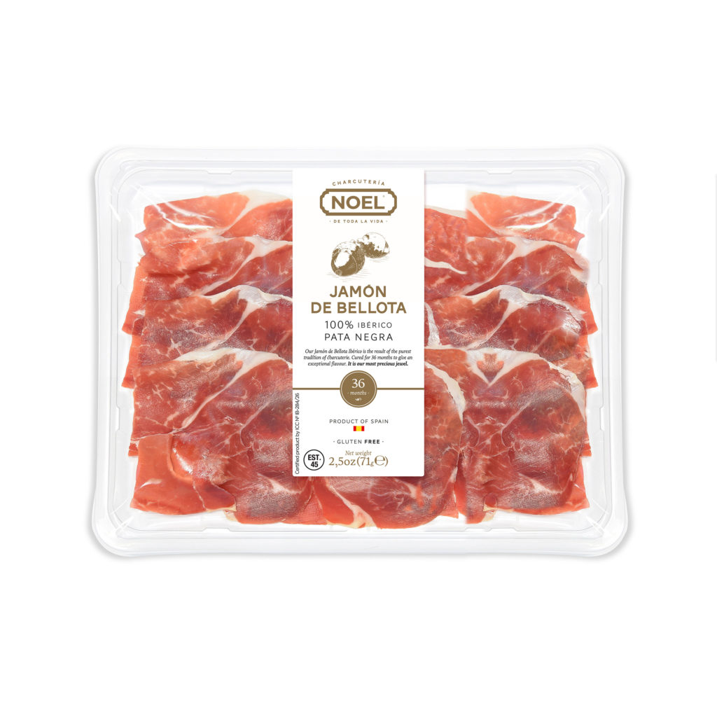 Sliced Bellota Ibérico ham (2.5 oz) - NOEL USA